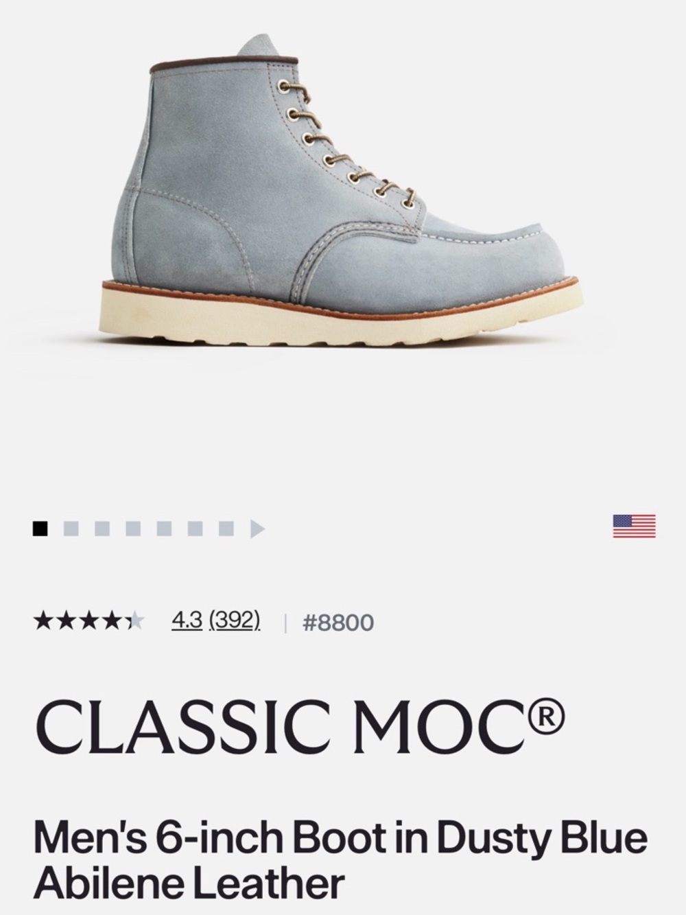 Red Wing classic moc